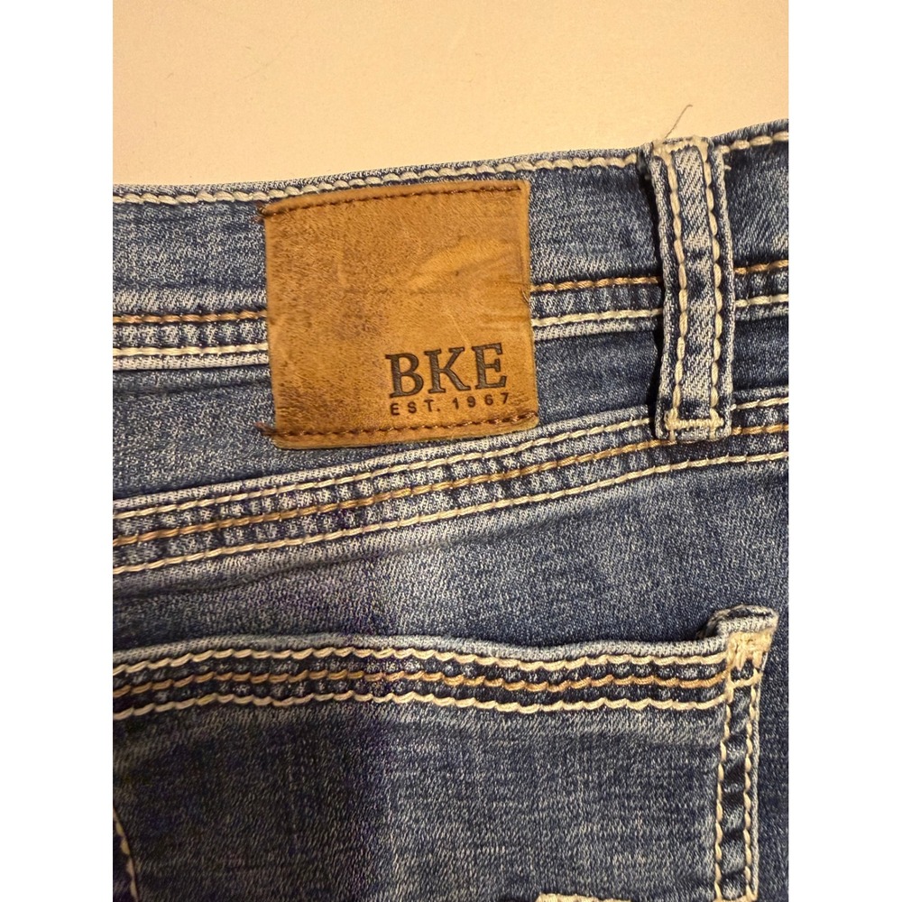 BKE Conner Straight Leg Jeans Med Wash Stretch Denim JBK8144R Womens 16 Regular - Picture 9 of 10